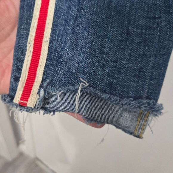 Zara authentic denim by TRF skinny jeans with stripe on side sz 4 - Picture 9 of 12